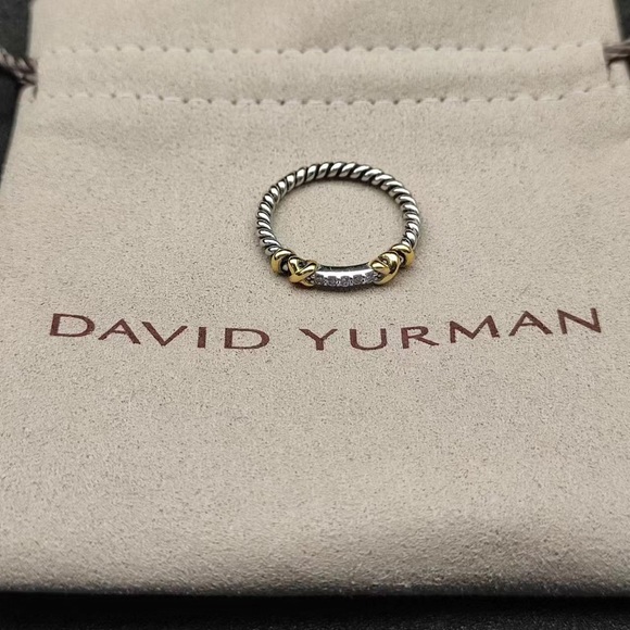 David Yurman Jewelry - David Yurman Twisted Silver and Gold Ring